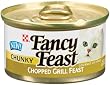 Fancy Feast Gourmet Cat Food, Chunky Chopped Grill Feast, 3-Ounce Cans (Pack of 24)