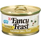 Fancy Feast Gourmet Cat Food, Chunky Chopped Grill Feast, 3-Ounce Cans (Pack of 24) by Fancy Feast