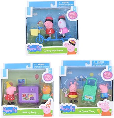 Peppa Pig 3" Mini Figure 2-Packs Set of 3