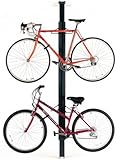 Tension Mounted Aluminum Bicycle Rack (Classic Black) (7' - 11')