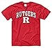 Rutgers Scarlet Knights Adult Arch & Logo Gameday T-Shirt - Red ,
