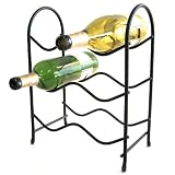 6 Bottle Black Metro Wine Rack by Spectrum®