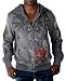 CHRISTIAN AUDIGIER Ed Hardy Mens Musket Hooded Sweatshirt Hoodie