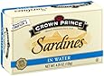 Crown Prince Sardines in Water, 4.25-Ounce Cans (Pack of 12)