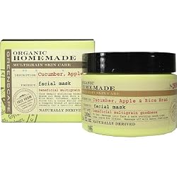 Organic Homemade Cucumber, Apple and Rice Bran Facial Mask