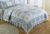 Brand new Beverly Blue quilt set