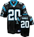 Chris Gamble Youth Jersey: Reebok Black Replica #20 Carolina Panthers Jersey