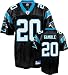 Chris Gamble Youth Jersey: Reebok Black Replica #20 Carolina Panthers Jersey - Medium (10-12)