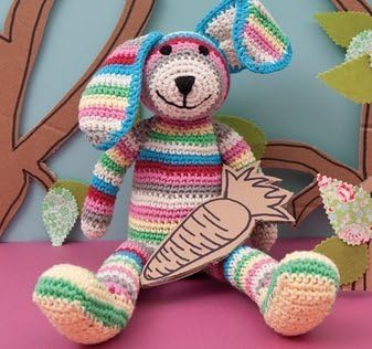 Crochet a Rabbit Kit - Lenny the Rabbit - Make your own Rabbit Crochet Kit by Rico