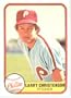 1981 Fleer # 8 Larry Christenson Philadelphia Phillies Baseball Card - In A Protective ScrewDown Display Case!
