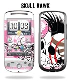 HTC HERO Cell Phone Protective Skin Decal Sticker - Skull Hawk