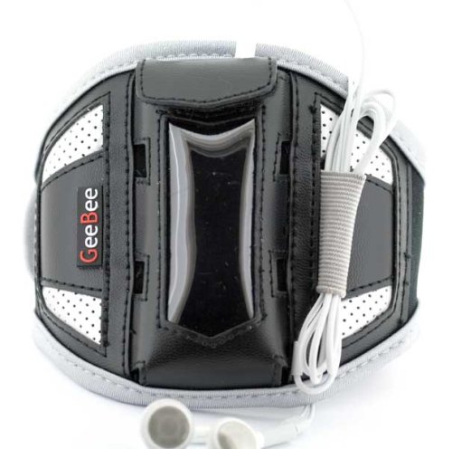 GeeBee Ultimo Sports Mp3 armband Sportsband (Black) - for Samsung Yepp YP-Z5 / YP-K3 / YP-T9 / YP-T10