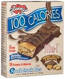 Glennys 100 Calories Slim-1, Peanut Butter Carmel,  5-Count Snack Bars (Pack of 6)