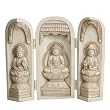 Three Buddha Altar with Hinged Panels