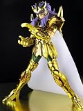 Saint Seiya Myth Gold Cloth Scorpio Milo Action Figure Complete Set [W/ Gold Scorpio Metal Plate and One Myth Cloth Display Stand]