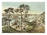 Staten Island and the Narrows from Fort Hamilton Giclee Poster Print by Currier & Ives , 24x32