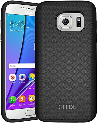 Galaxy S7 Case, GEEDE [Ultra Fit Armor] Shock Absorbing Case Best Heavy Duty Dual Layer Tough Cover for Samsung Galaxy S7(Black)