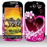 Premium - HTC myTouch 4G/HD Purple Love Cover - Faceplate - Case - Snap On  ....