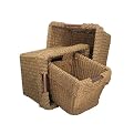 Axis/Imex Set of 3 Nesting Twine Baskets - Brown