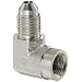 EATON Aeroquip 2025-2-4S 90 Degree Female Elbow, JIC 37° & NPT End Types, Carbon Steel, 1/4 JIC(f) x 1/8 NPT(f) End Size, 1/4" Tube OD, 1/8" Female Pipe Size
