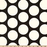 54'' Wide Premier Prints Dandi Dot Black/White Fabric By The Yard