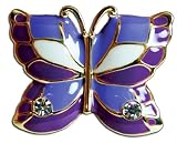 Grandmother Butterfly Pin Jeweled Accents, 1.5