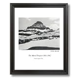 Ansel Adams Logan Pass B/W Photo Home Decor Wall Picture Black Framed Art Print