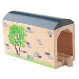 Orbrium Toys Large Wooden Train Tunnel for Wooden Railway Fits Thomas Brio Chuggington Melissa Doug Imaginarium