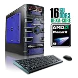 CybertronPC SLAYER 2221GBUS, FX Gaming PC, W7 Professional, Black/Blue