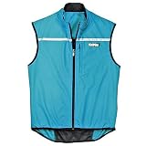TAIGA Cycle Vest - Wind and Water Repellent Cycling Vest, Teal, MADE IN CANADA