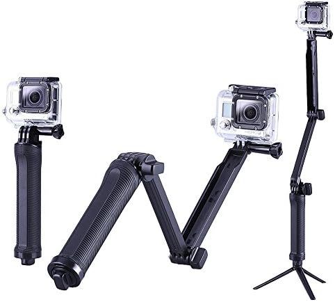 Calas 3-way Grip Stabilizer Mount with Tripod Adapter for GoPro Hero Cameras Gopro Hero 1 2 3 3+ 4 and Session Camera