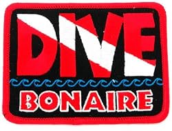 Dive Bonaire Patch Embroidered Iron On Scuba Diving Flag Emblem Souvenir