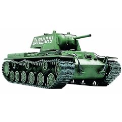 TAMIYA 300032535 - WWII Russischer Schwerer Kampfpanzer KV-1, Milit�r-Bausatz 1:48