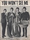 You Wont See Me : Words and Music by John Lennon and Paul McCartney (Sheet Music)