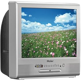Haier TCR20 20-Inch CRT TV/DVD Combination with ATSC Tuner (Silver)