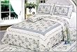 Shabby Chic Provencal Blue Rose 5pc quilt set Clearance