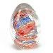 Murano Glass Vase Mouth Blown Art Amber Sommerso Vase K77