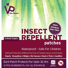 Vie Patch Insect Repellent 20 Patches - 4 Weeks Supply. Contains more active ingredient compared to most other brands