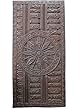 Hand Carved Door Konark Wheel of Sun Temple Wall Panel 72" X 36"