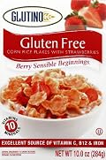 Glutino Gluten Free Sensible Beginnings Corn Rice Flake Cereal with Strawberries 10 OZ (pack of 6)