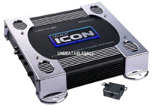 Legacy 2 Ch 2000 Watt Brigdeable Amp - Black - LA2970BK