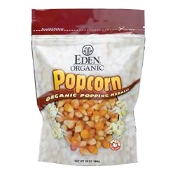 Eden Organic Yellow Popcorn, 20-Ounce Pouches (Pack of 12)