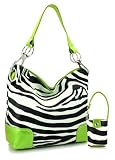 Dooney & Bourke Inspired Zebra Print Medium-Small Bag Purse. Lime Trim Dooney & Bourke Inspired Zebra Print Medium-Small Bag Purse. Lime Trim