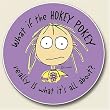 AutoCoaster ~ Hokey Pokey ~ Tile Drink Coaster for car cupholder ~ code 396