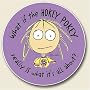 Humorous Cartoon Auto Coaster, Single Coaster for Your Car cup holder What if the Hokey Pokey really IS what it's all about