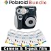 Polaroid 300 Sofortbildkamera in Schwarz + 5er Pack 300 Sofortbildfilm