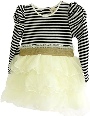 Love Augelute Little Girl's Striped Tutu Dress (2/3t)