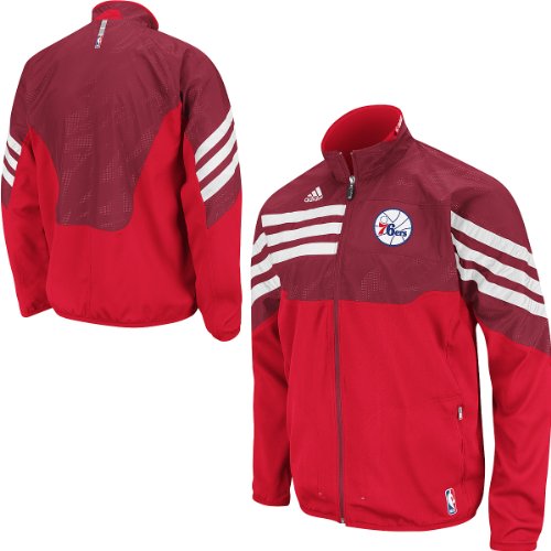 Adidas Philadelphia 76Ers On-Court Warmup Jacket Large