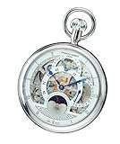 Charles Hubert 3816-W Dual Time Mechanical Pocket Watch
