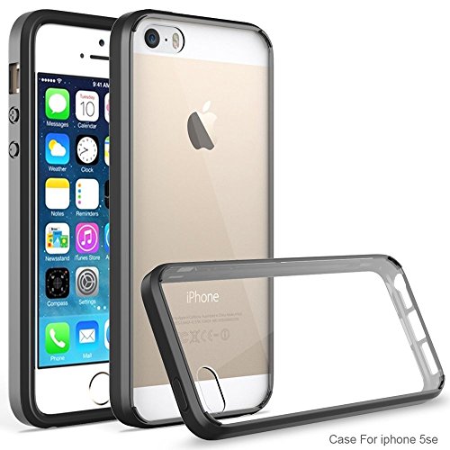 iPhone 5S Case, GearDawn [Acrylic + TPU] Ultra-Slim Protective Light-Weight Transparent Case With Shock-Absorption Bumper and Anti-Scratch Crystal Clear Back,ECO-Friendly Packaging for iPhone 5/5S/SE